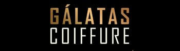 Logo marca salão de beleza Gálatas Coiffure